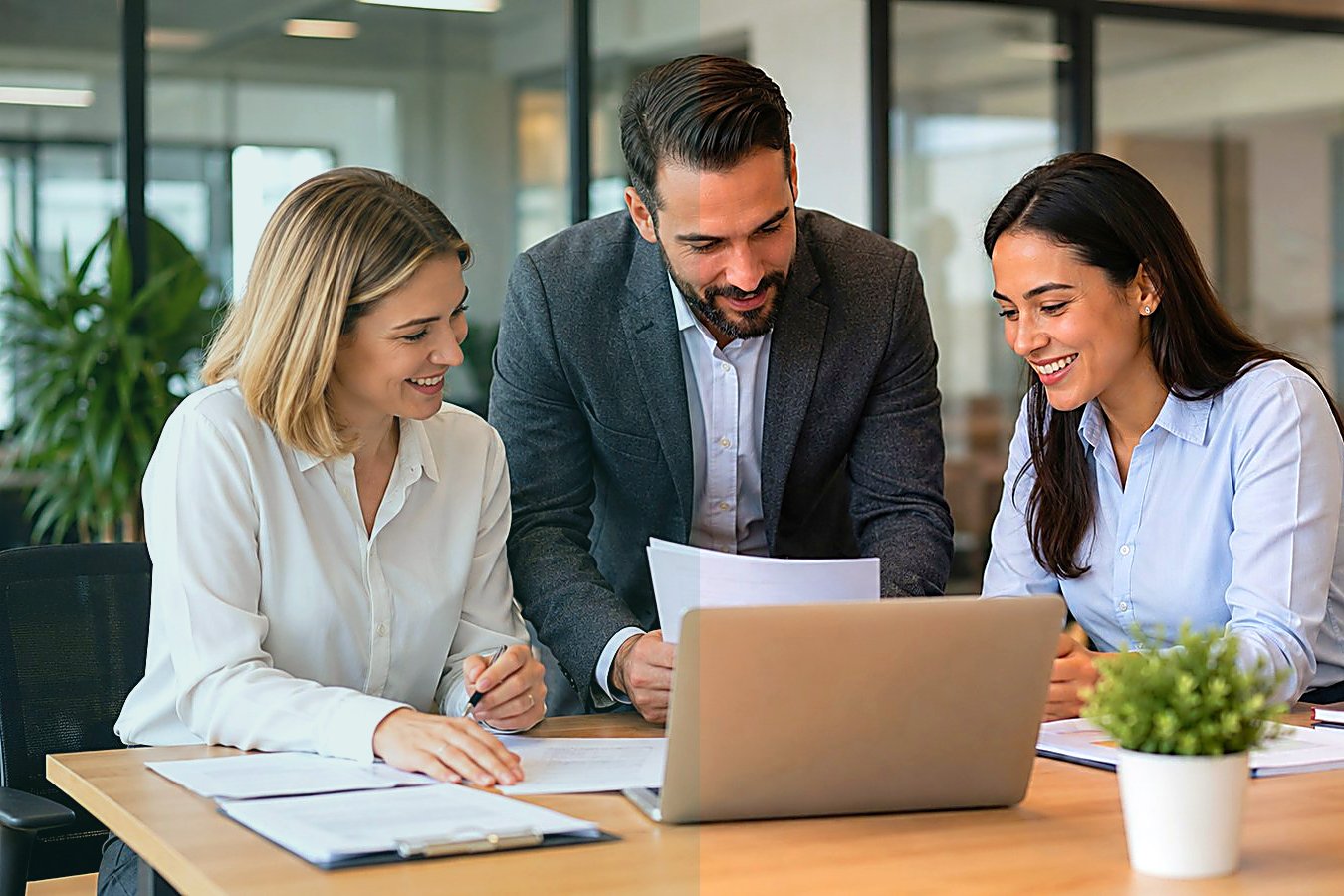 Discussion calme autour de documents